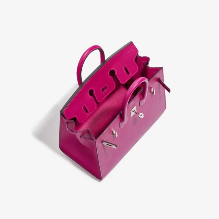 Best Replica Hermès Birkin 25 Veau Madame Rose Pourpre PHW - Replica Handbags - Image 5