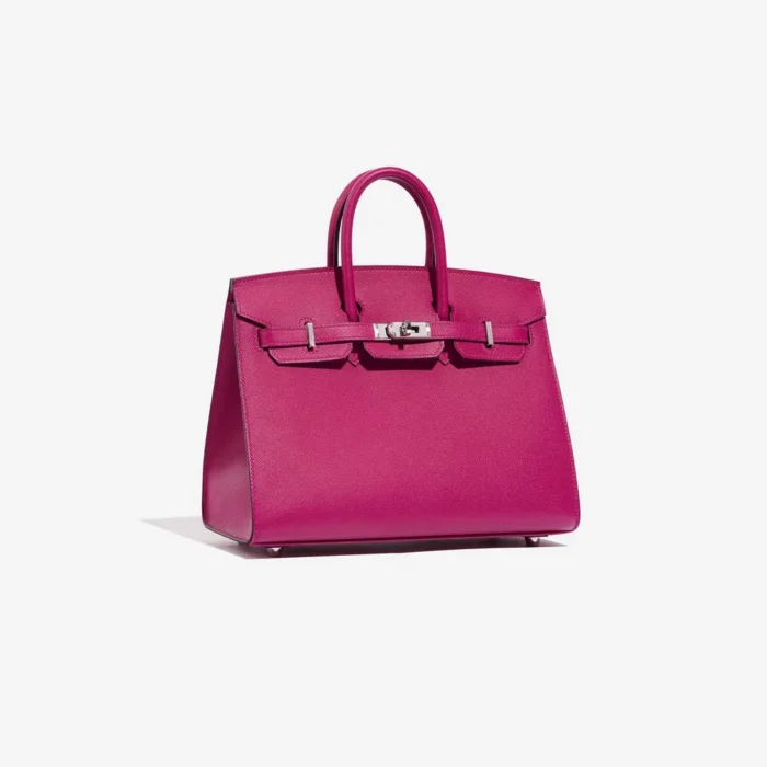 Best Replica Hermès Birkin 25 Veau Madame Rose Pourpre PHW - Replica Handbags - Image 4