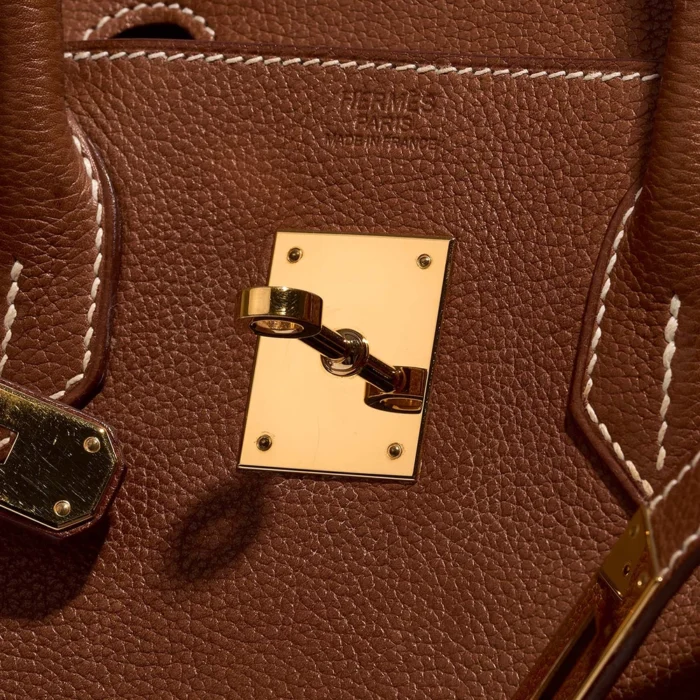Best Replica Hermès Birkin 30 Barenia Faubourg Fauve GHW - Replica Handbags - Image 6