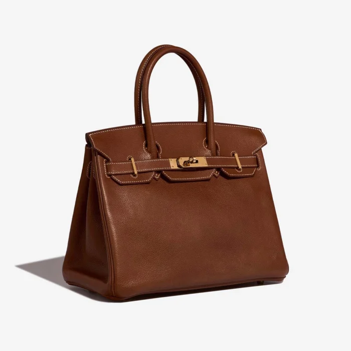 Best Replica Hermès Birkin 30 Barenia Faubourg Fauve GHW - Replica Handbags - Image 4
