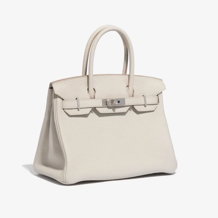 Best Replica Hermès Birkin 30 Clemence Beton PHW - Replica Handbags - Image 4
