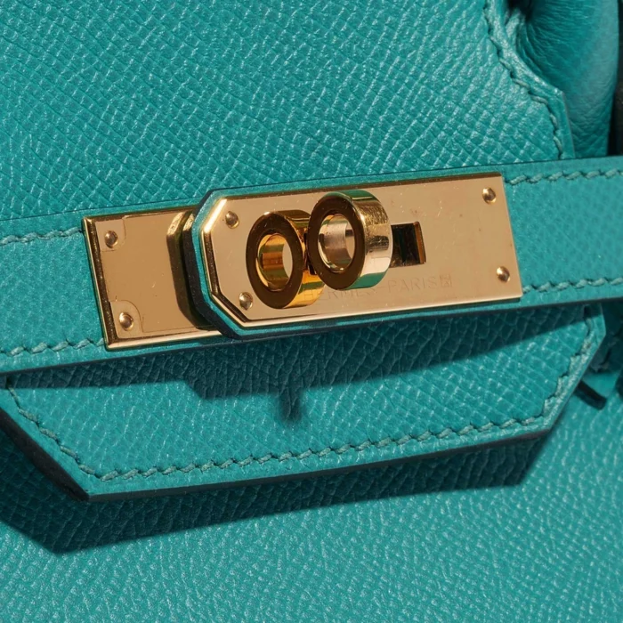Best Replica Hermès Birkin 30 Epsom Blue Paon GHW - Replica Handbags - Image 7