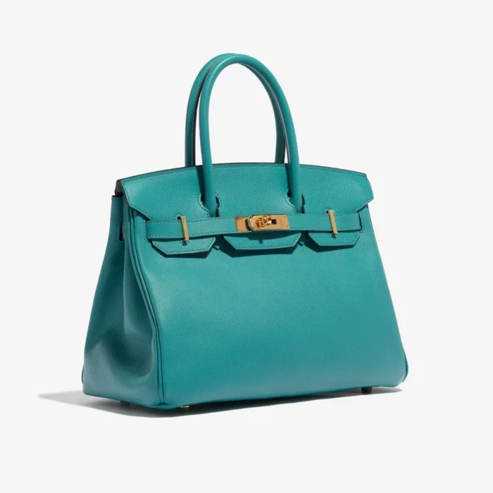 Best Replica Hermès Birkin 30 Epsom Blue Paon GHW - Replica Handbags - Image 4