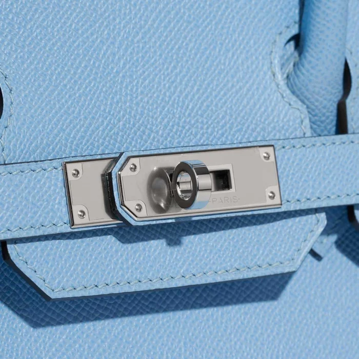 Best Replica Hermès Birkin 30 Epsom Celeste PHW - Replica Handbags - Image 7