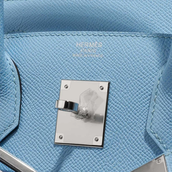 Best Replica Hermès Birkin 30 Epsom Celeste PHW - Replica Handbags - Image 6