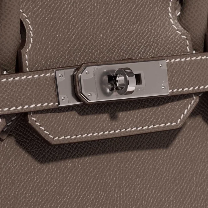 Best Replica Hermès Birkin 30 Epsom Etoupe PHW - Replica Handbags - Image 7