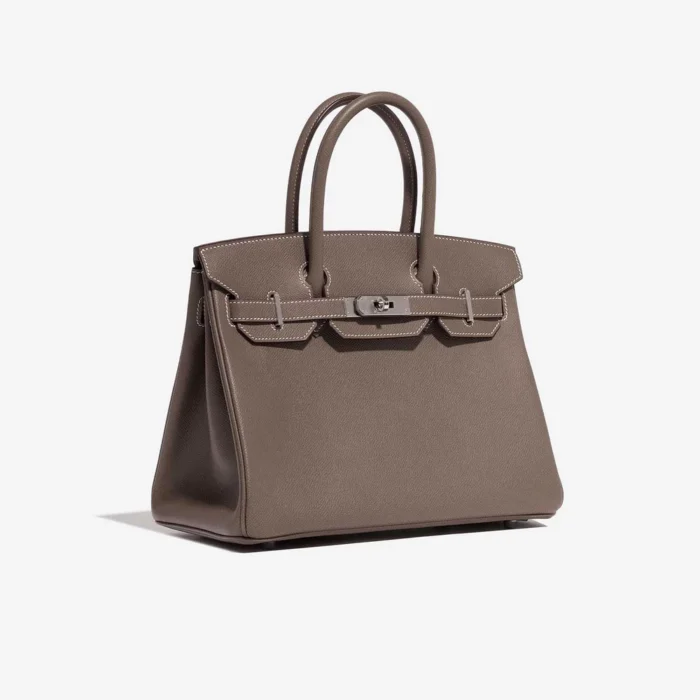 Best Replica Hermès Birkin 30 Epsom Etoupe PHW - Replica Handbags - Image 4