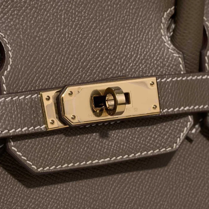 Best Replica Hermès Birkin 30 Epsom Etoupe GHW - Replica Handbags - Image 7
