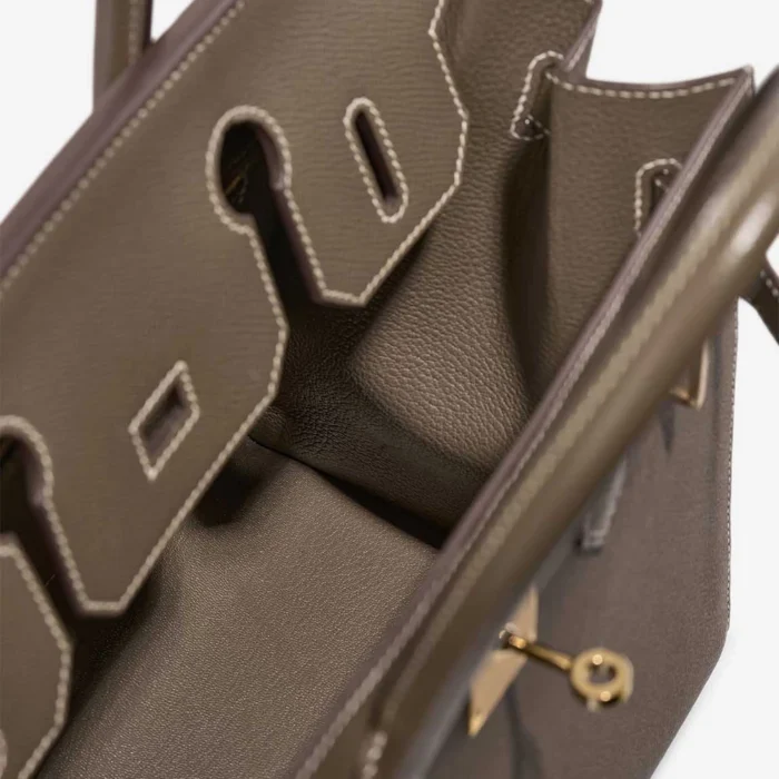 Best Replica Hermès Birkin 30 Epsom Etoupe GHW - Replica Handbags - Image 5