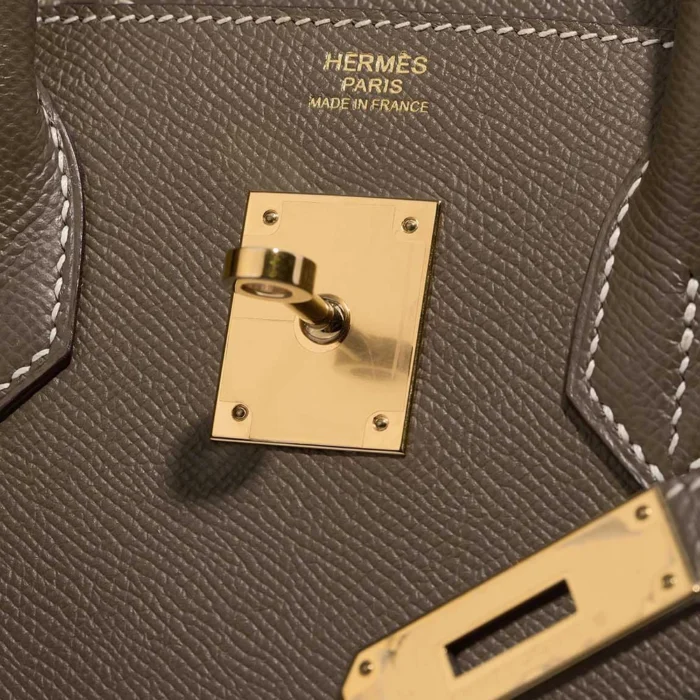 Best Replica Hermès Birkin 30 Epsom Etoupe GHW - Replica Handbags - Image 6