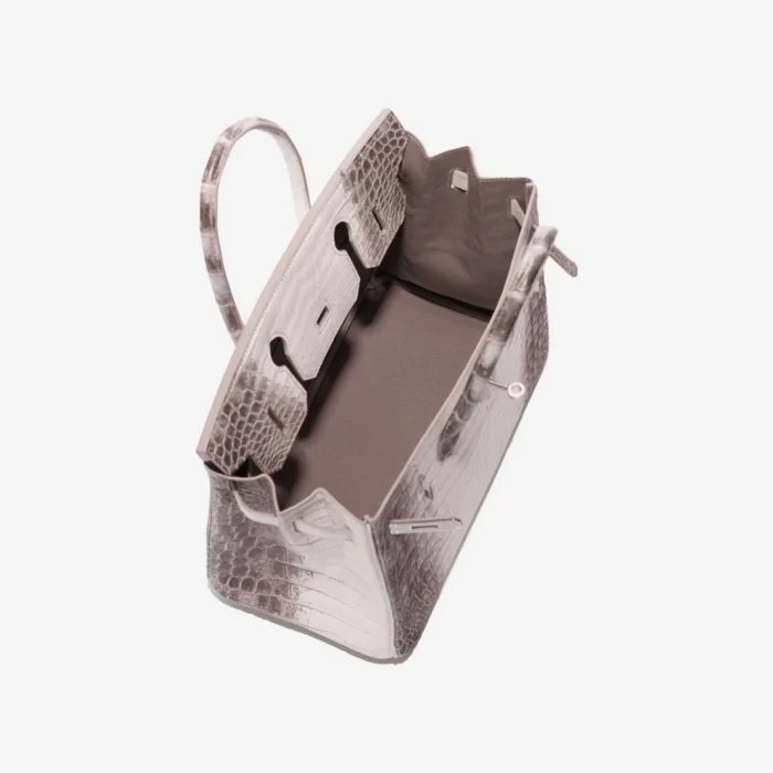Best Replica Hermès Birkin 30 Niloticus Crocodile Himalaya Blanc PHW - Replica Handbags - Image 5