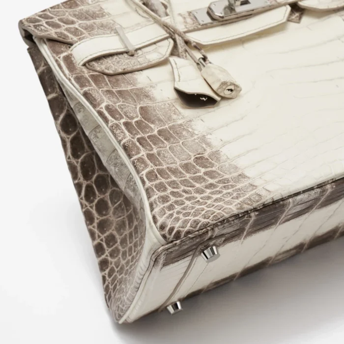 Best Replica Hermès Birkin 30 Niloticus Himalaya Blanc PHW - DLF - Image 6