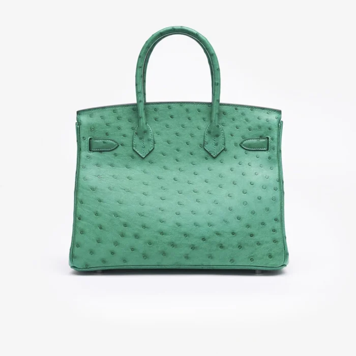 Best Replica Hermès Birkin 30 Ostrich Vert Vertigo PHW - DLF - Image 2