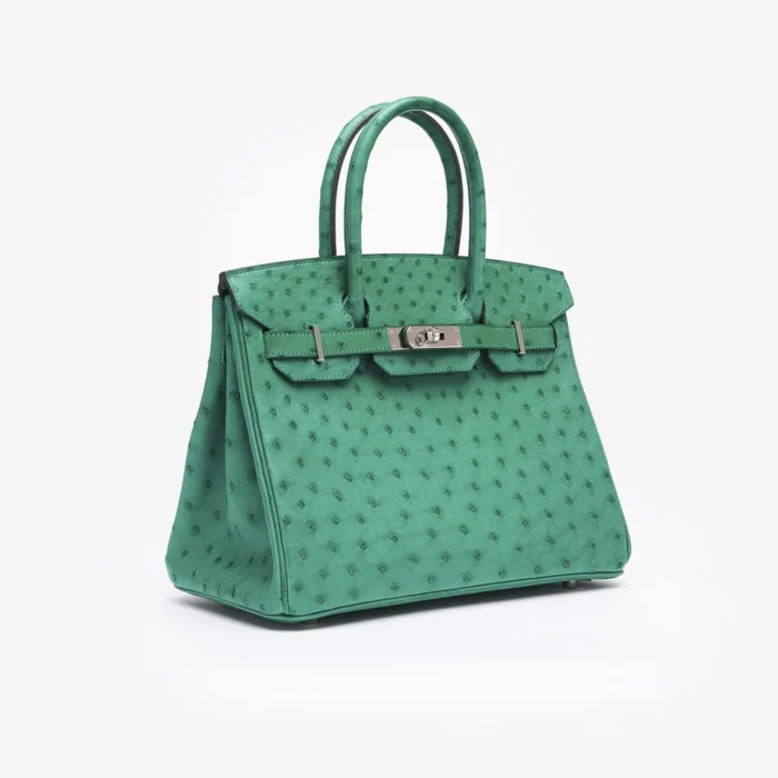 Best Replica Hermès Birkin 30 Ostrich Vert Vertigo PHW - DLF - Image 4