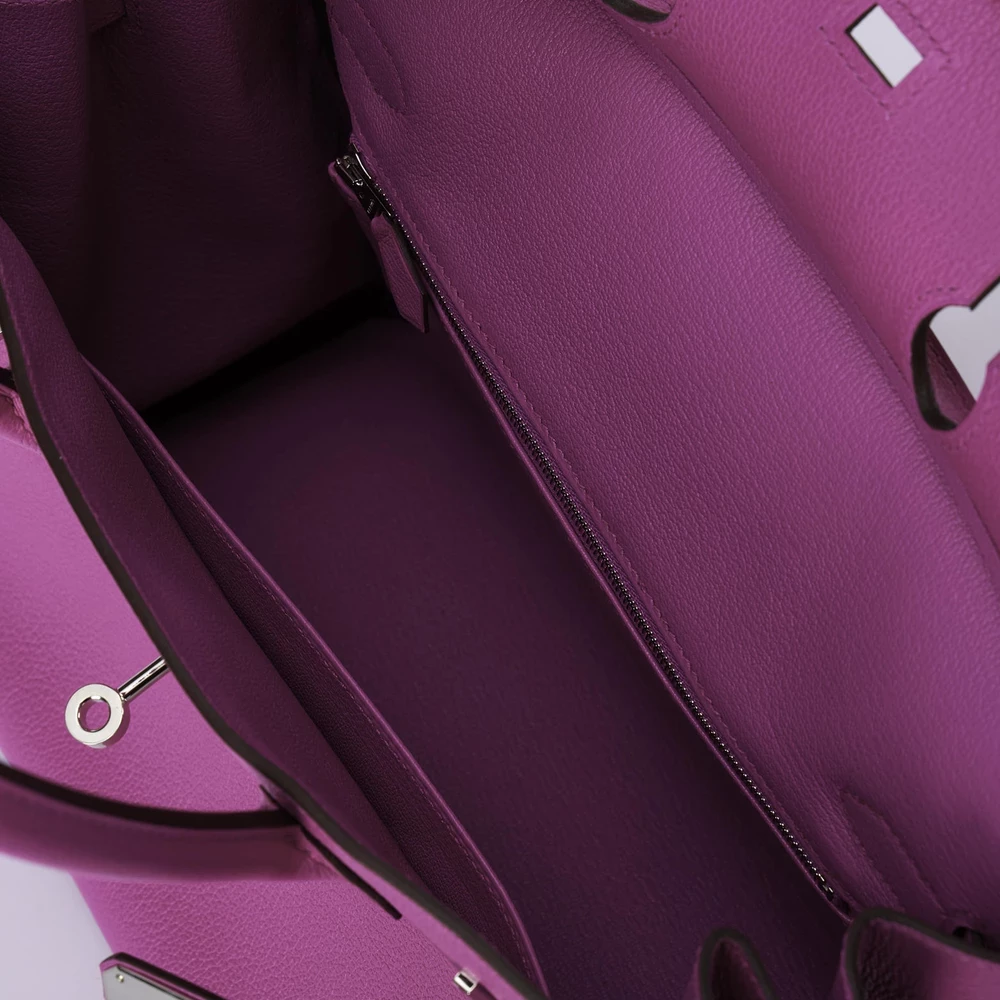 Best Replica Hermès Birkin 30 Taurillion Novillo Magnolia PHW - DLF - Image 5