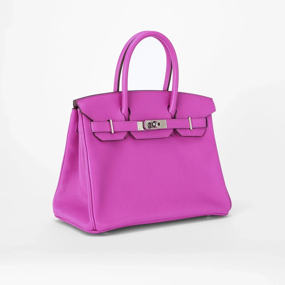 Best Replica Hermès Birkin 30 Taurillion Novillo Magnolia PHW - DLF - Image 4