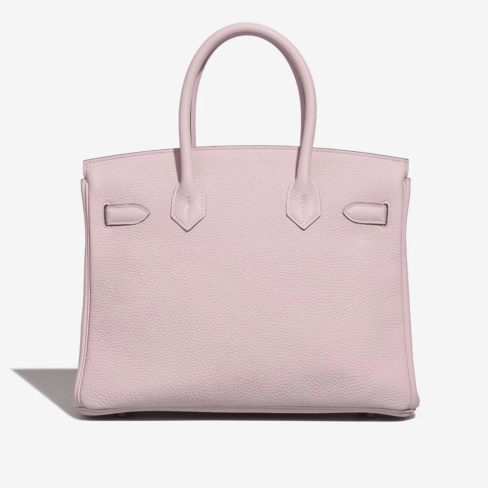 Best Replica Hermès Birkin 30 Taurillon Clemence Mauve Pale PHW - Replica Handbags - Image 2