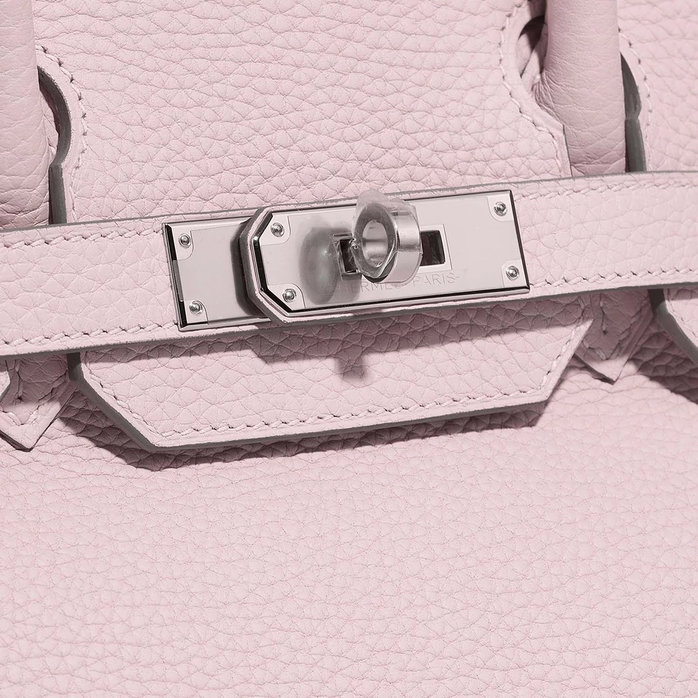 Best Replica Hermès Birkin 30 Taurillon Clemence Mauve Pale PHW - Replica Handbags - Image 6