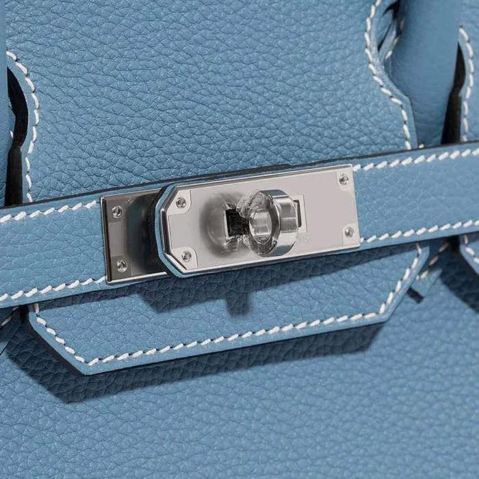 Best Replica Hermès Birkin 30 Togo Bleu Jean PHW - Replica Handbags - Image 7