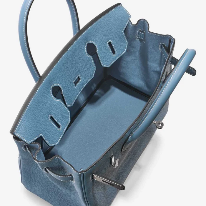 Best Replica Hermès Birkin 30 Togo Bleu Jean PHW - Replica Handbags - Image 5