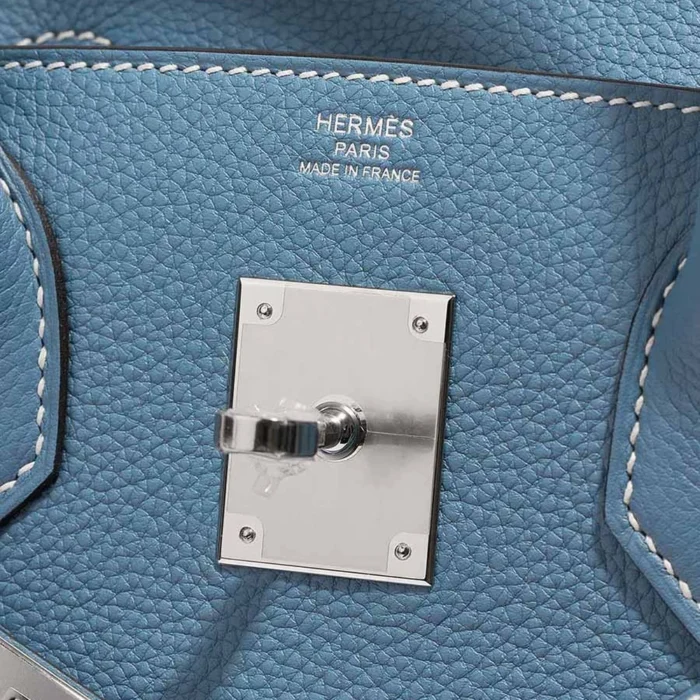 Best Replica Hermès Birkin 30 Togo Bleu Jean PHW - Replica Handbags - Image 6