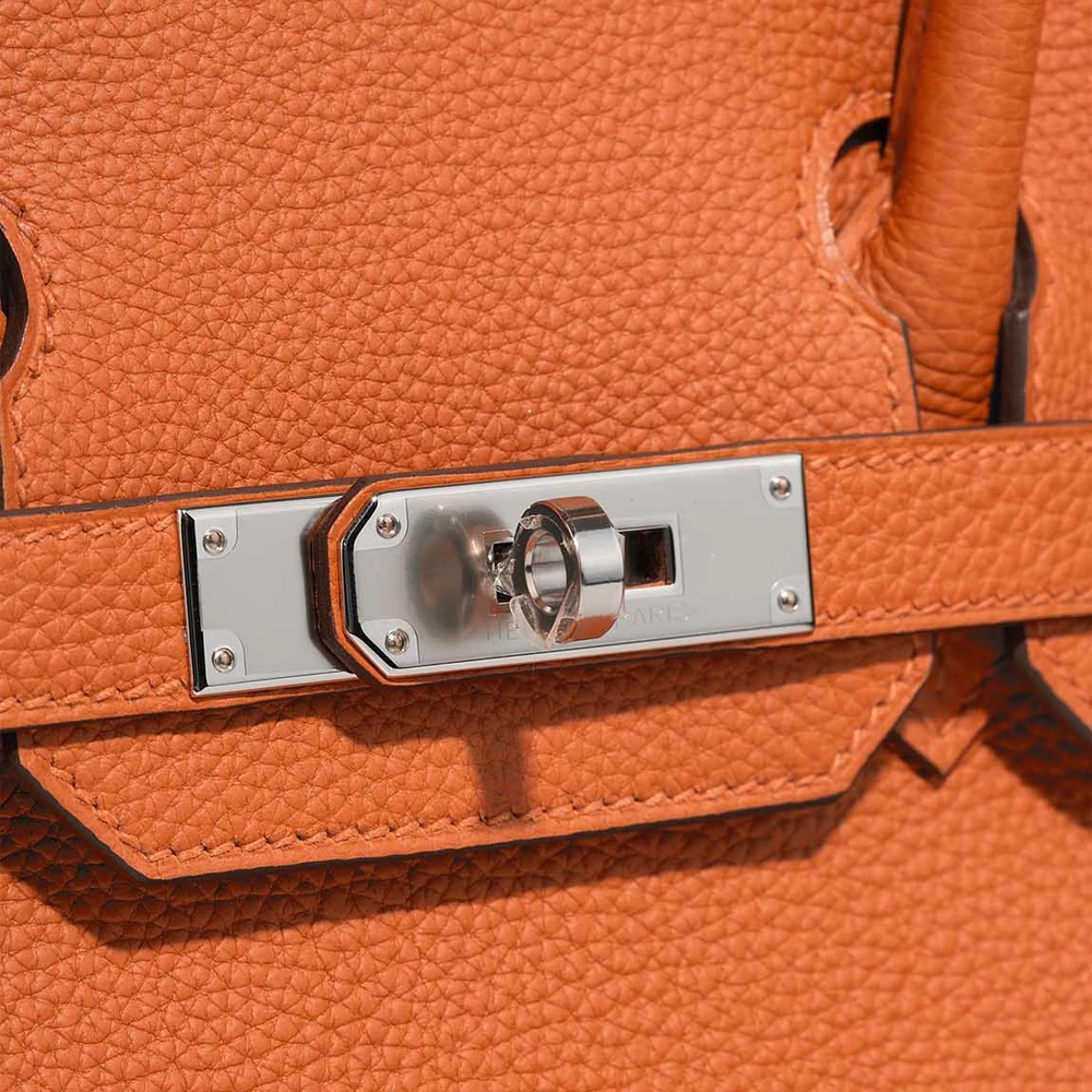 Best Replica Hermès Birkin 30 Togo Orange PHW - Replica Handbags - Image 7