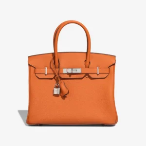 Best Replica Hermès Birkin 30 Togo Orange PHW - Replica Handbags