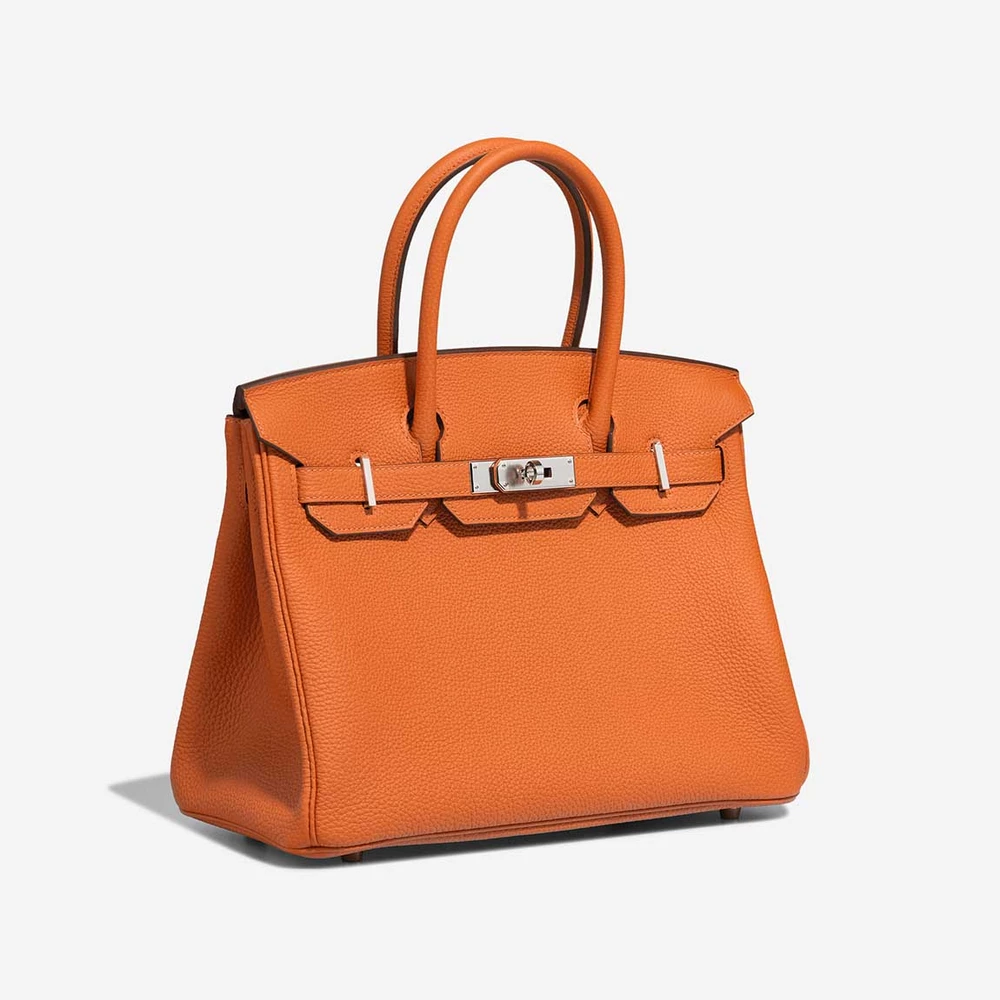 Best Replica Hermès Birkin 30 Togo Orange PHW - Replica Handbags - Image 4