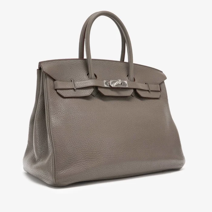 Best Replica Hermès Birkin 35 Clemence Etain PHW - DLF - Image 4