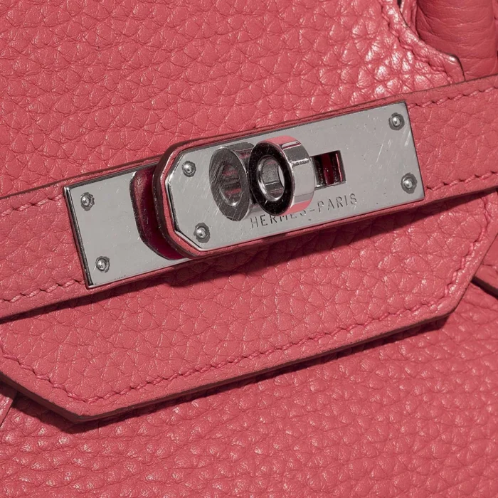 Best Replica Hermès Birkin 35 Clemence Rose Lipstick PHW - Replica Handbags - Image 5