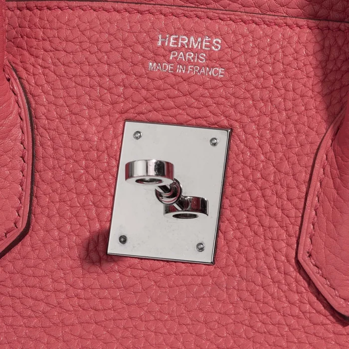 Best Replica Hermès Birkin 35 Clemence Rose Lipstick PHW - Replica Handbags - Image 6