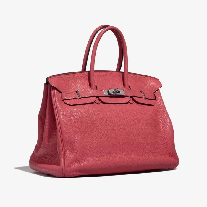 Best Replica Hermès Birkin 35 Clemence Rose Lipstick PHW - Replica Handbags - Image 4