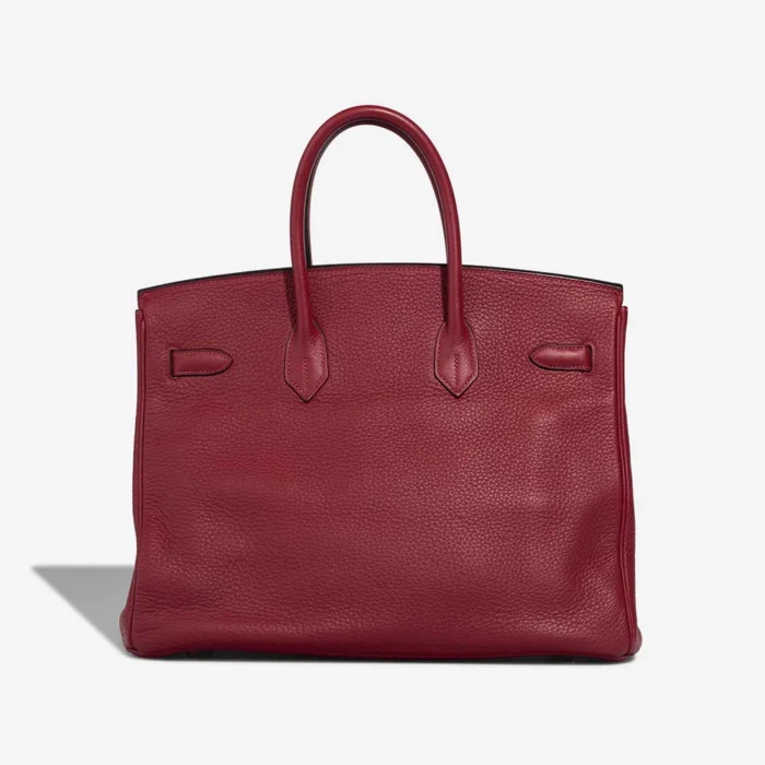 Best Replica Hermès Birkin 35 Clemence Rouge Grenat PHW - Replica Handbags - Image 2