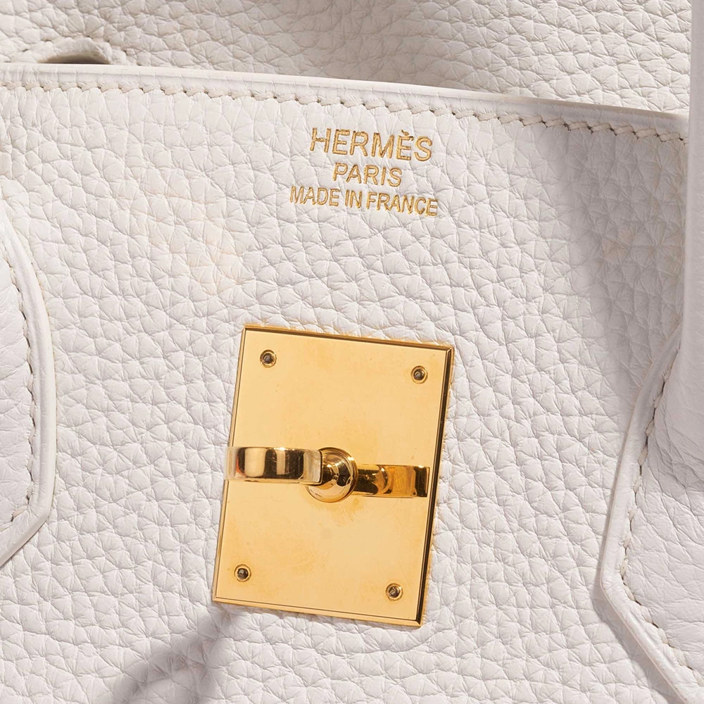 Best Replica Hermès Birkin 35 Clemence White GHW - Replica Handbags - Image 6