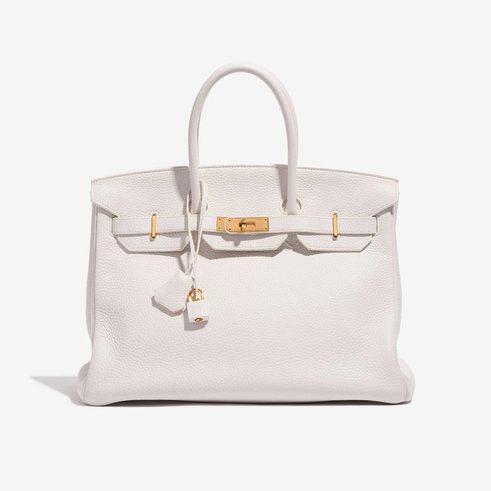 Best Replica Hermès Birkin 35 Clemence White GHW | Direct Luxury