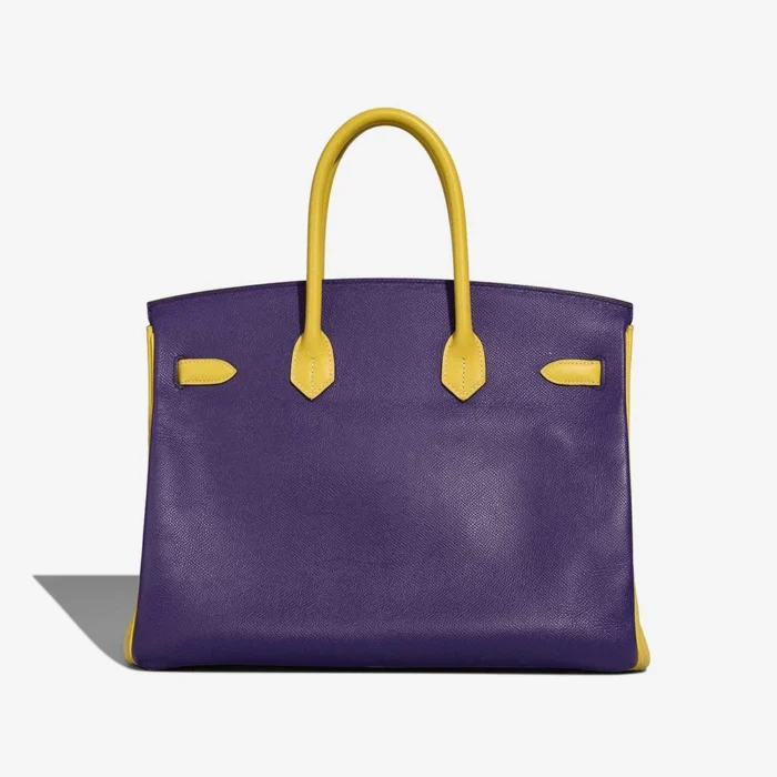 Best Replica Hermès Birkin 35 Epsom Lime/Kiwi/Iris BGHW - Replica Handbags - Image 2