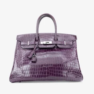 Best Replica Hermès Birkin 35 Porosus Crocodile Amethyst PHW - DLF