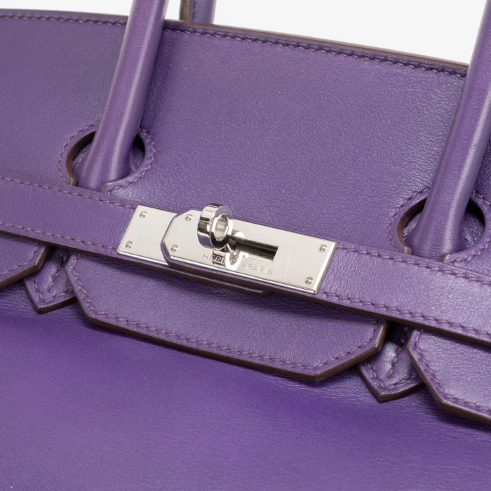 Best Replica Hermès Birkin 35 Swift Iris PHW - DLF - Image 7