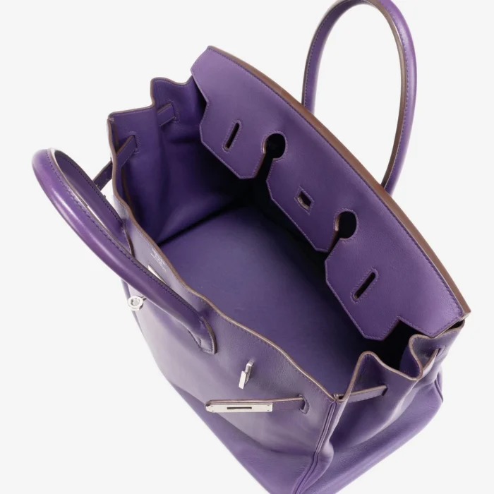 Best Replica Hermès Birkin 35 Swift Iris PHW - DLF - Image 5