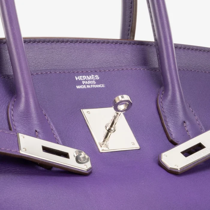 Best Replica Hermès Birkin 35 Swift Iris PHW - DLF - Image 6
