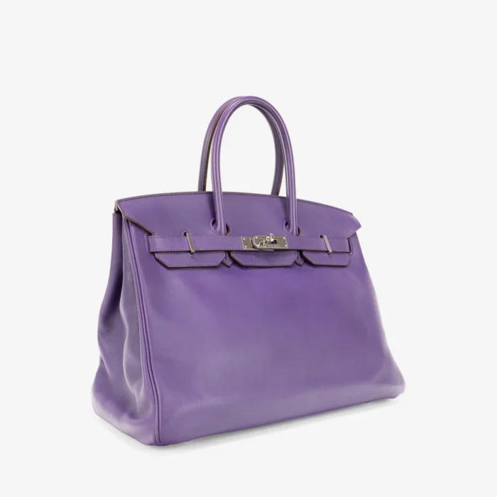 Best Replica Hermès Birkin 35 Swift Iris PHW - DLF - Image 4