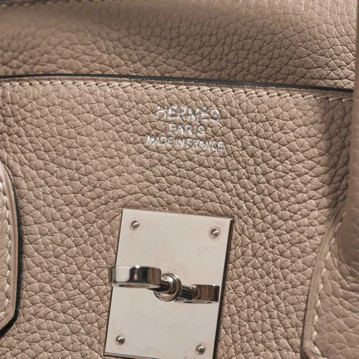 Best Replica Hermès Birkin 35 Togo Gris Tourterelle PHW - Replica Handbags - Image 6