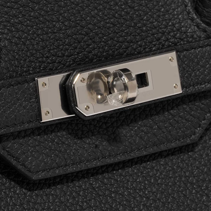 Best Replica Hermès Birkin 35 Verso Togo Black/Blue Agate PHW - Replica Handbags - Image 7