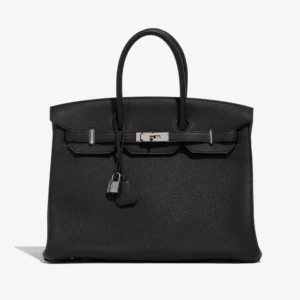 Best Replica Hermès Birkin 35 Black/Blue Agate PHW | DLF