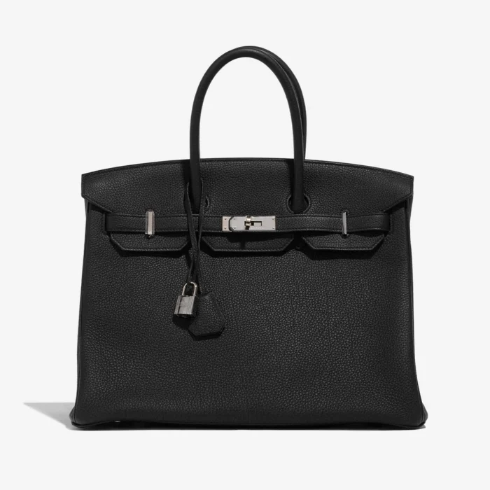 Best Replica Hermès Birkin 35 Black/Blue Agate PHW | DLF