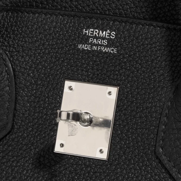 Best Replica Hermès Birkin 35 Verso Togo Black/Blue Agate PHW - Replica Handbags - Image 6