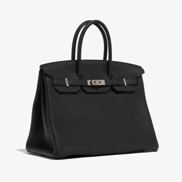 Best Replica Hermès Birkin 35 Verso Togo Black/Blue Agate PHW - Replica Handbags - Image 4