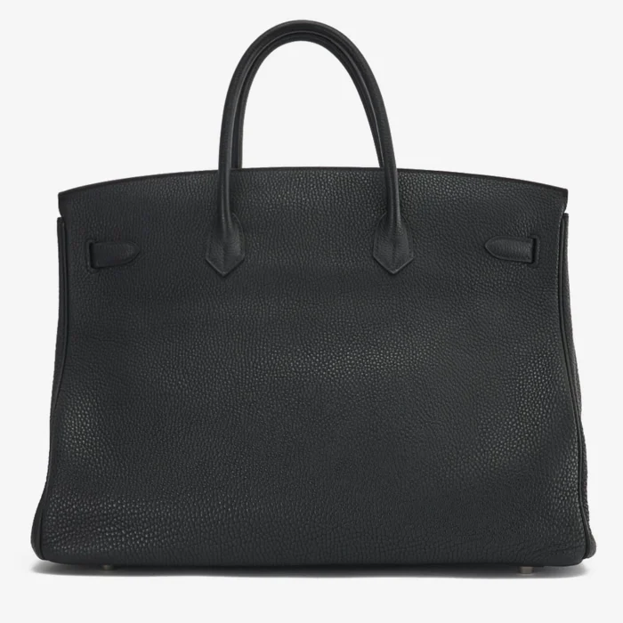Best Replica Hermès Birkin 40 Clemence Black PHW - DLF - Image 2