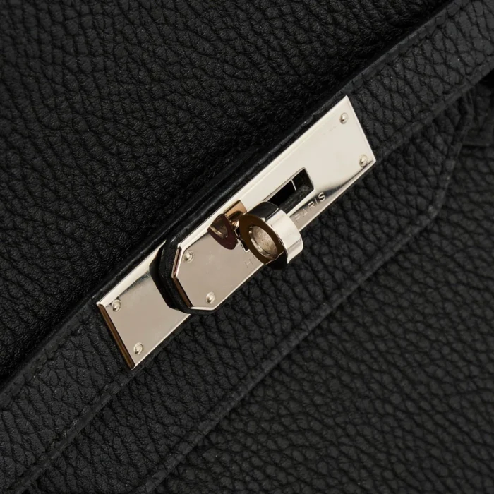 Best Replica Hermès Birkin 40 Clemence Black PHW - DLF - Image 7