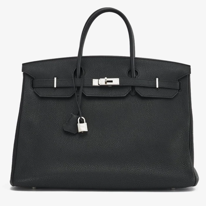 Best Replica Hermès Birkin 40 Clemence Black PHW - DLF
